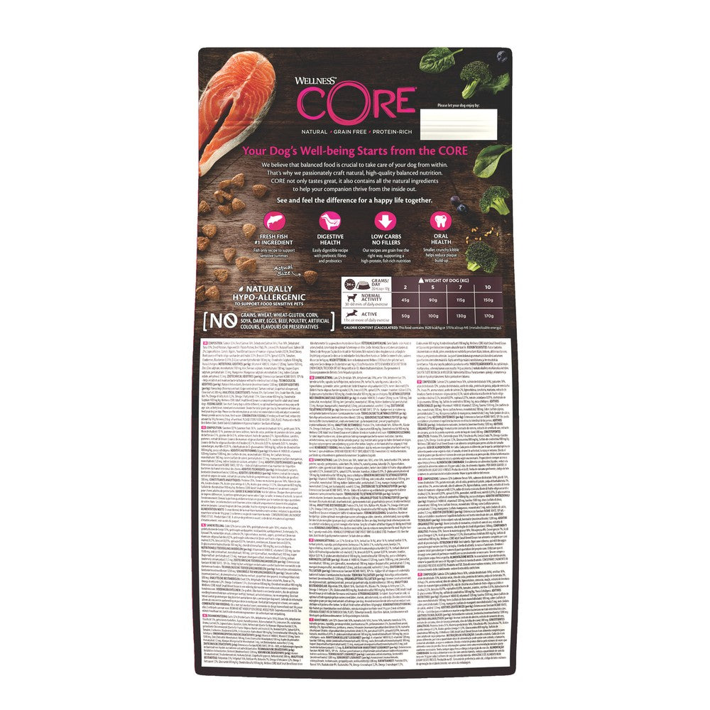 Wellness CORE Small Breed Ocean Fish with Salmon Grain Free Adult Dry Dog Food 1.5kg