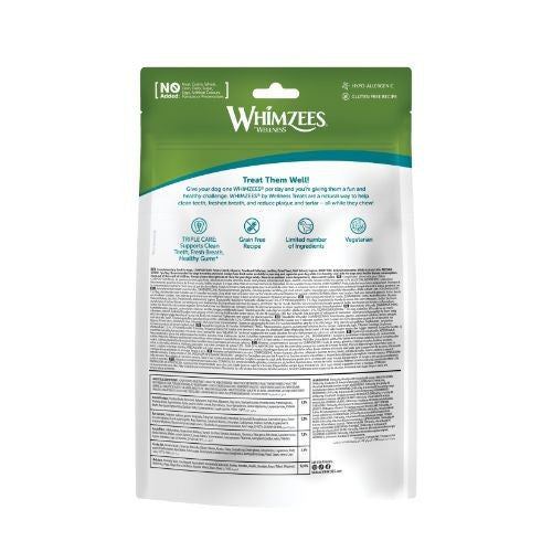 Whimzees Alligator 69mm Small Dental Dog Chew Treat Pack 24 Pack