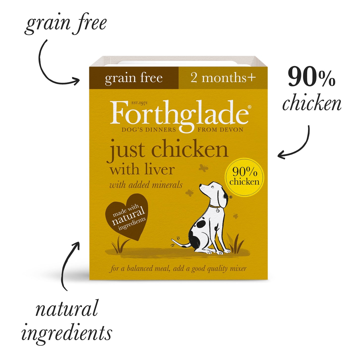 Just Chicken with Liver Natural Wet Dog Food