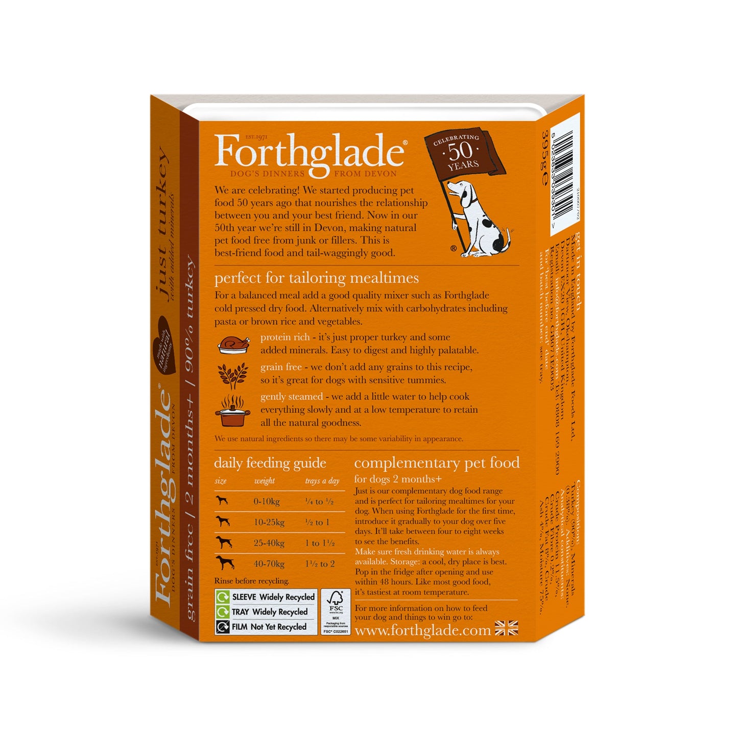 Just Turkey Natural Wet Dog Food