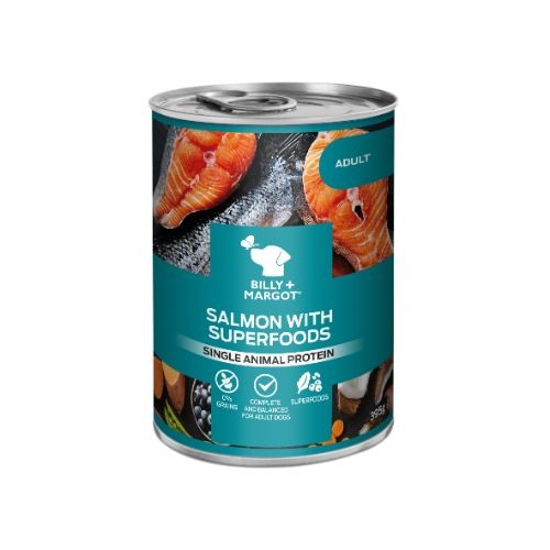 Billy + Margot Salmon with Superfoods Can 12 x 395g
