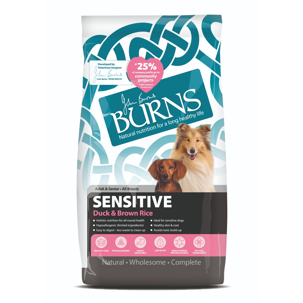 Burns Sensitive+ with Duck Adult Dog Food 2kg
