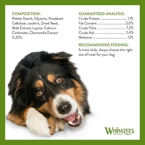 Whimzees Antler Large Dental Chew Dog Treat Pack - 6pk