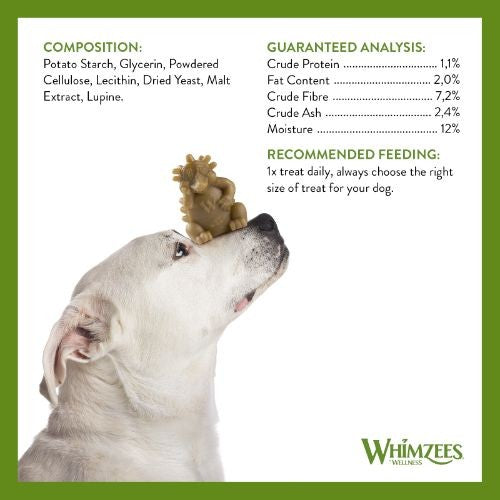 Whimzees Hedgehog 76mm Dental Dog Chew Treat Large