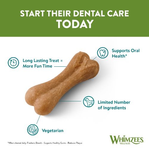 Whimzees Rice Bone Dental Dog Chew Treat Large