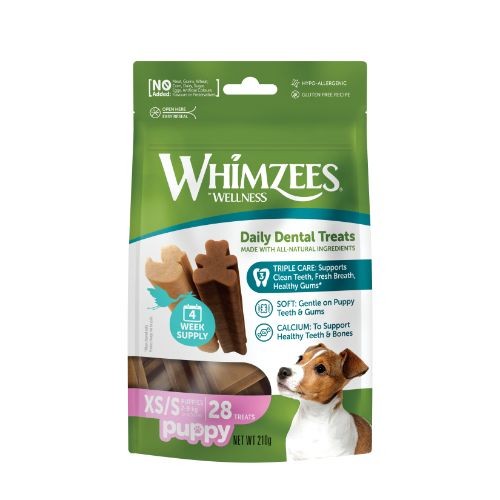 Whimzees Puppy Stixx Value Bag Dog Treats XS/S 28 Pack