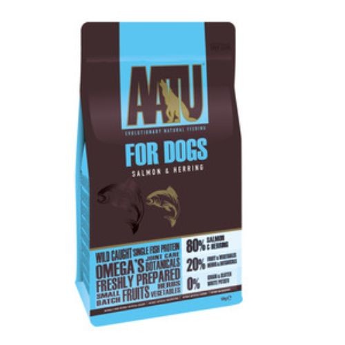 AATU Grain Free Adult Dry Dog Food with 80/20 Salmon & Herring 1.5kg
