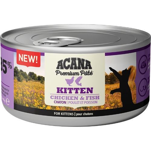 Acana Premium Kitten Pate Wet Food Chicken and Fish - 24 x 85g