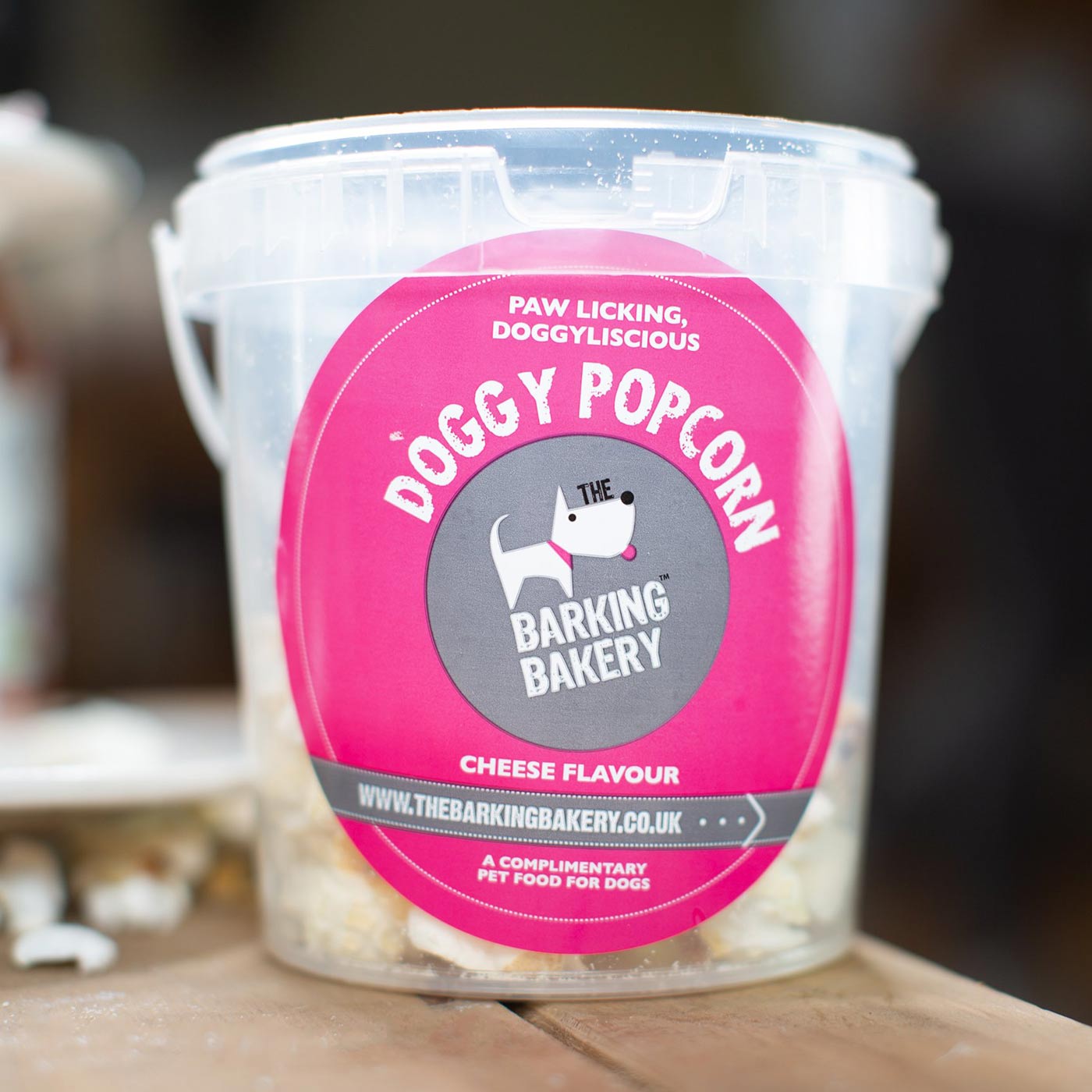 Barking Bakery Cheesey Pupcorn Tub 55g