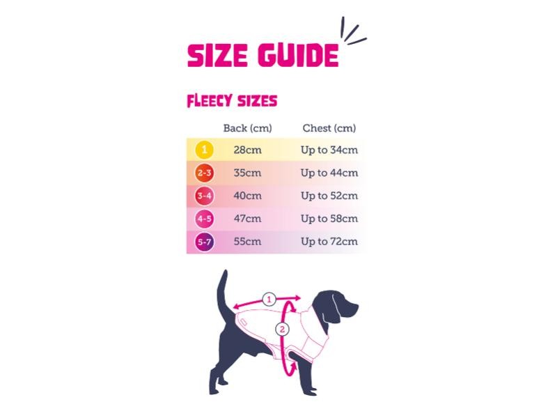 Doodlebone Dog Fleece Violet Size 2-3