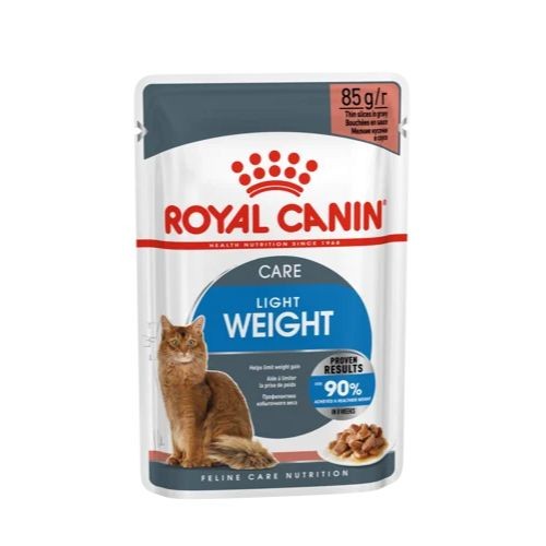 Royal Canin Light Weight Cat Food in Gravy Pouches 12 x 85g