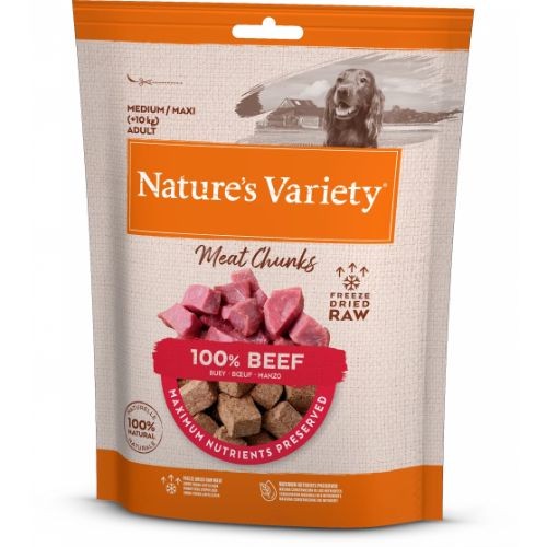 Nature's Variety Freeze Dried Beef Chunks Dog Food - 50g