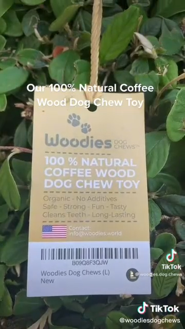 Woodies Coffee Wood Dog Chew Toys