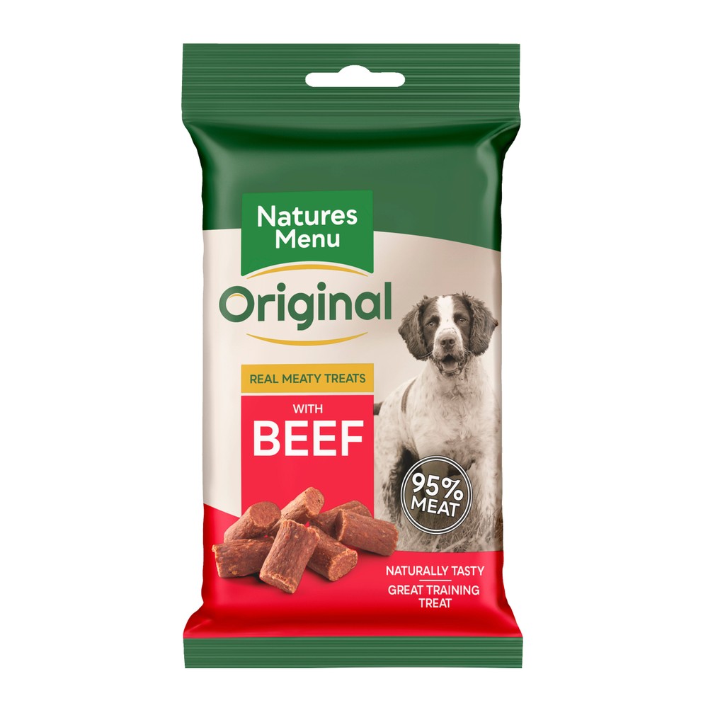 Natures Menu Real Meaty Dog Treat with Beef 60g