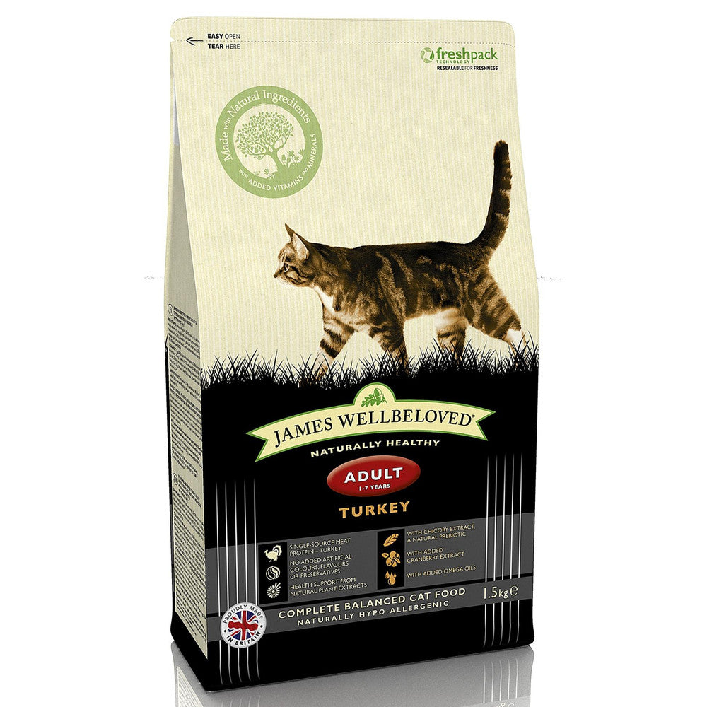 James Wellbeloved Adult Cat with Turkey 1.5kg