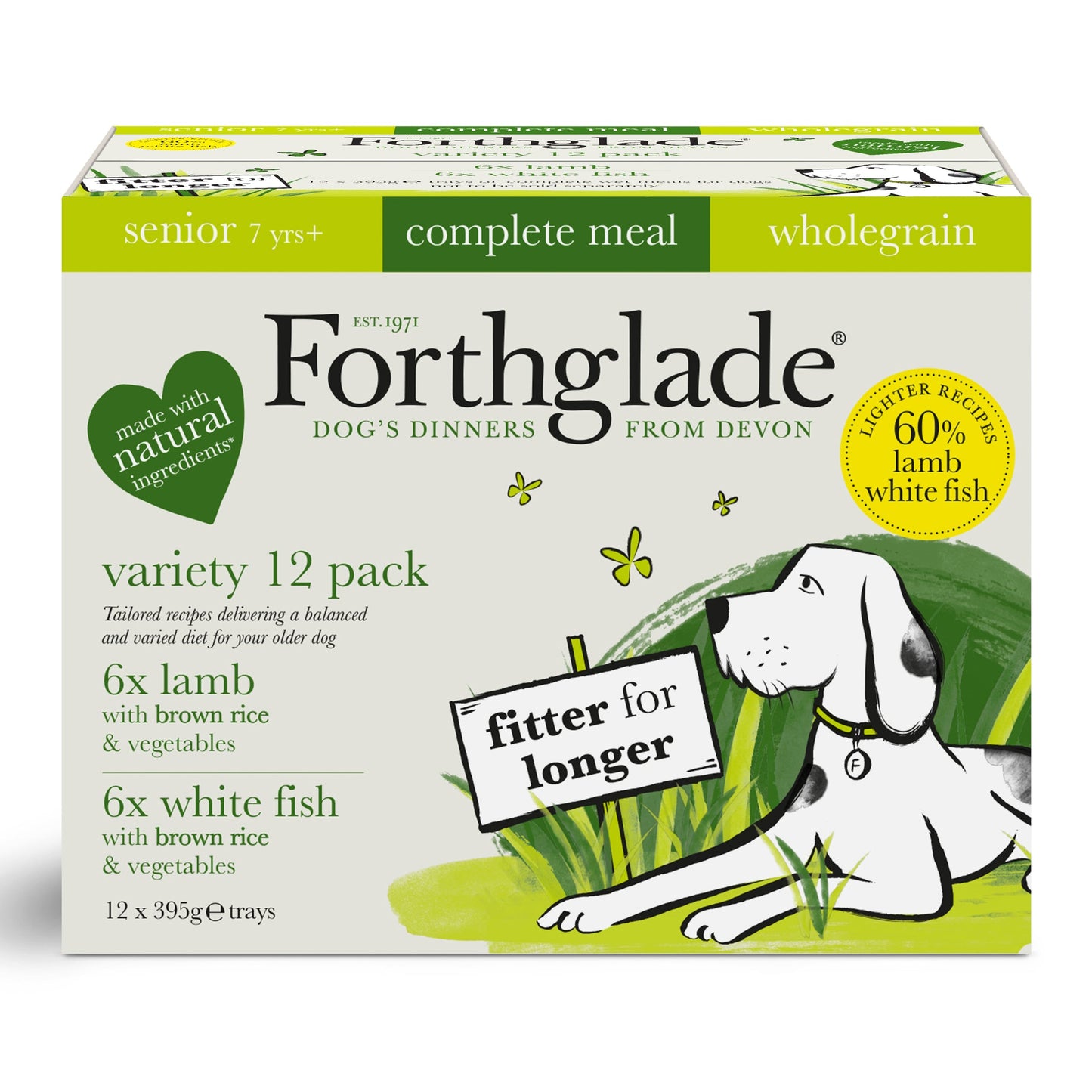 Senior Lamb, White Fish, Brown Rice & Vegetables Wet Dog Food - Variety Pack