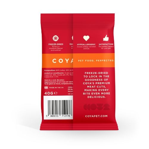 Coya Adult Freeze Dried Dog Treats Turkey 40g