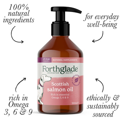 100% Natural Scottish Salmon Oil (1 x 500ml)
