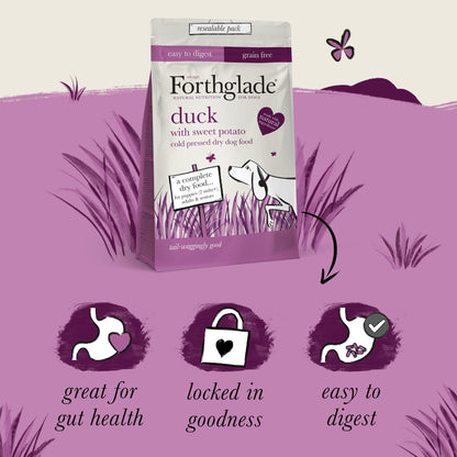 Duck Grain Free Cold Pressed Natural Dry Dog Food