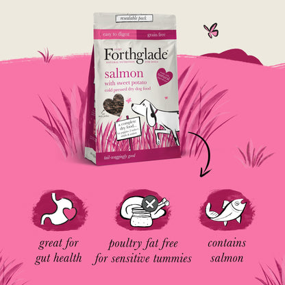Salmon Grain Free Cold Pressed Natural Dry Dog Food
