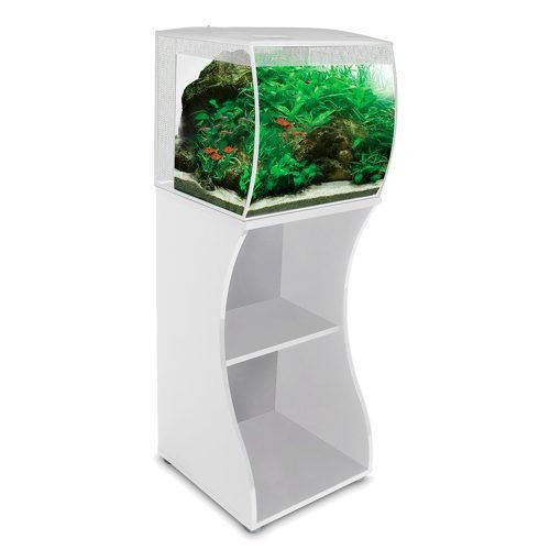 Fluval Flex 57L Curved Aquarium Stand White