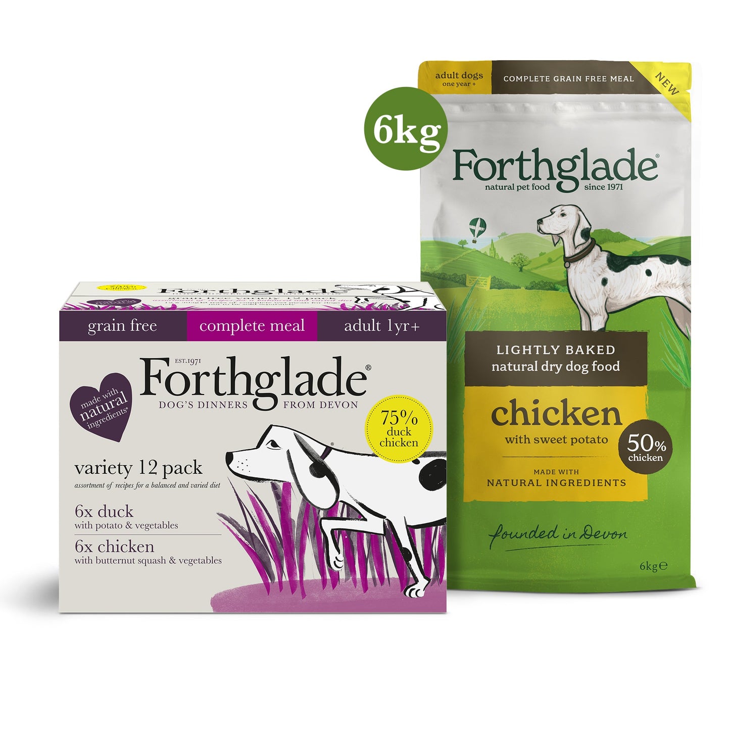 Chicken & Duck Wet Food + Chicken Lightly Baked Bundle