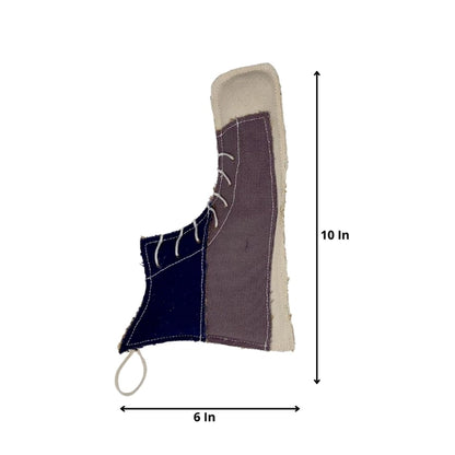 Sustainable Shoe-Shaped Canvas & Jute Chew Toy For Dogs