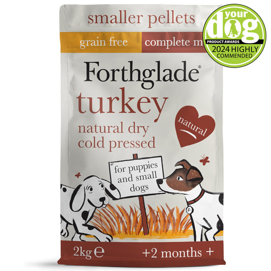 Turkey Grain Free Cold Pressed Natural Dry Dog Food - For Small Dogs