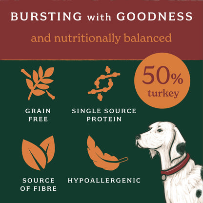 Turkey Lightly Baked Natural Dry Dog Food