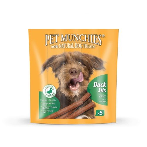 Pet Munchies Duck Stix Dog Treats - 50g