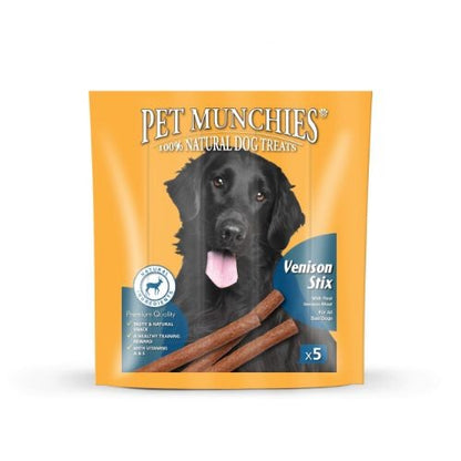 Pet Munchies Venison Stix Dog Treats - 50g