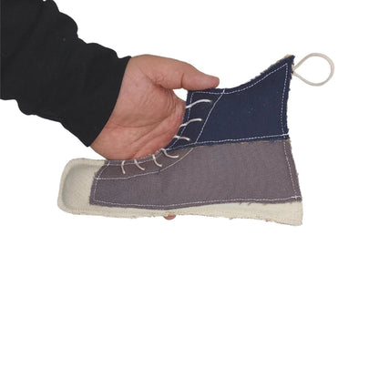 Sustainable Shoe-Shaped Canvas & Jute Chew Toy For Dogs