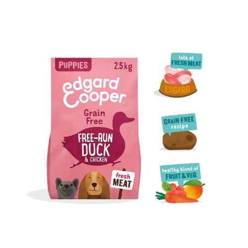Edgard & Cooper Grain Free Dry Puppy Food with Fresh Free-Run Duck & Chicken 2.5kg