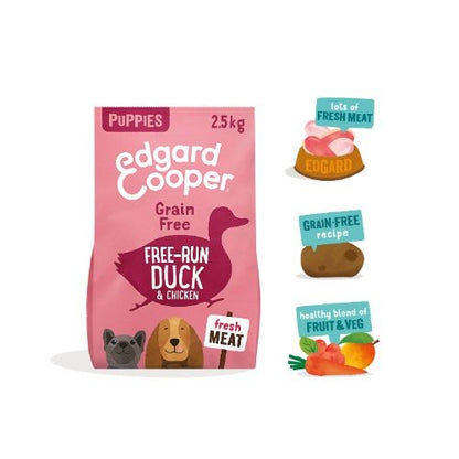 Edgard & Cooper Grain Free Dry Puppy Food with Fresh Free-Run Duck & Chicken 2.5kg