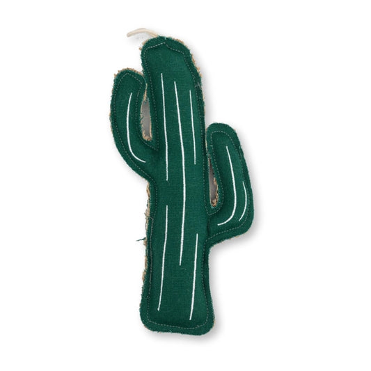 Sustainable Cactus-Shaped Canvas & Jute Chew Toy For Dogs