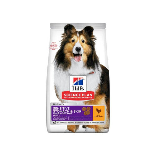 Hill's Science Plan Adult Sensitive Stomach & Skin Medium Dry Dog Chicken 2.5kg