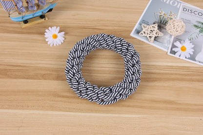 Handmade Cotton Rope Dog Chew Toys - Set of 10