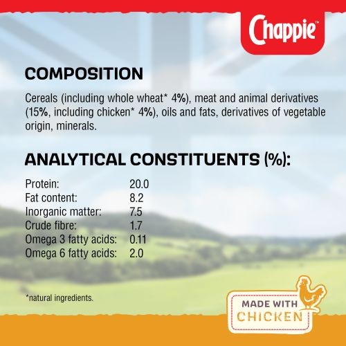 Chappie Dry with Chicken & Whole Grain Cereal 15kg