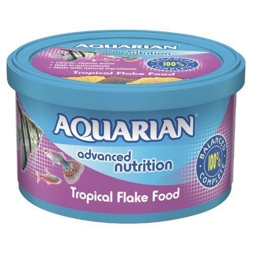 Aquarian Tropical Flake Fish Food 25g