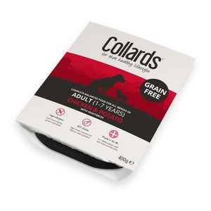 Collards Grain Free Chicken Adult Wet Dog Food 7 x 395g Trays
