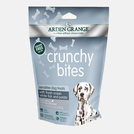 Arden Grange Crunchy Sensitive Bites White Fish 225g