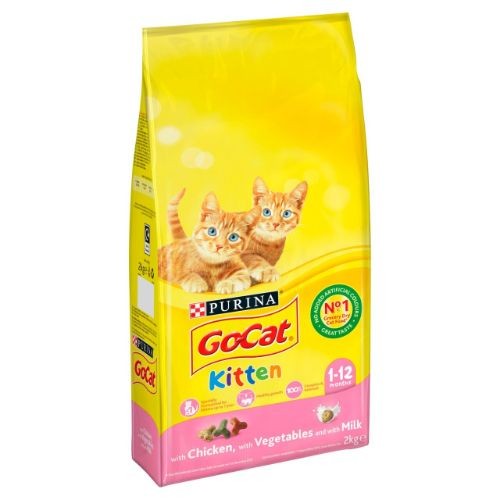 Go Cat Complete Kitten Food with Chicken, Carrots and Milk 2kg