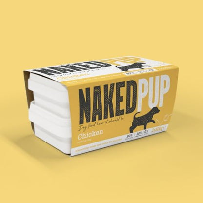 Naked Pup Raw Frozen Puppy Food with Chicken - 2 x 500g
