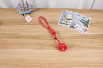 Handmade Cotton Rope Dog Chew Toys - Set of 10
