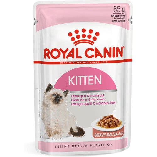 Royal Canin Kitten Instinctive Cat Food in Gravy Pouches 12 x 85g