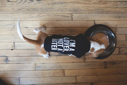 I'm A Lover Not A Biter Pet Tee