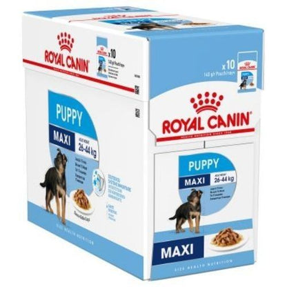 Royal Canin Nutrition Wet Puppy Food Maxi in Gravy 10 x 140g