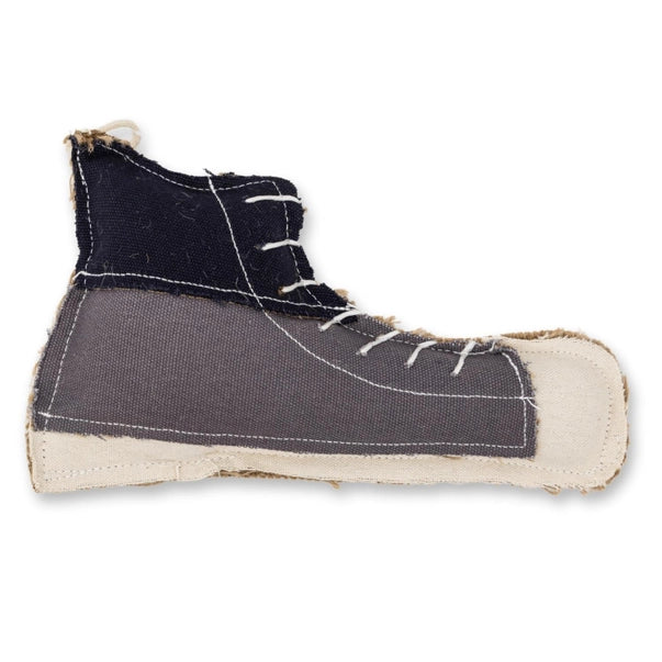 Sustainable Shoe-Shaped Canvas & Jute Chew Toy For Dogs