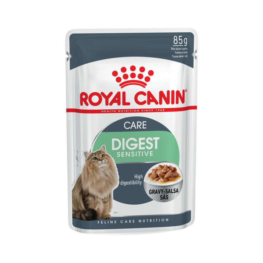 Royal Canin Digest Sensitive Cat Food in Gravy Pouches 12 x 85g