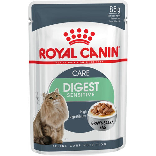 Royal Canin Digest Sensitive Cat Food in Gravy Pouches 12 x 85g